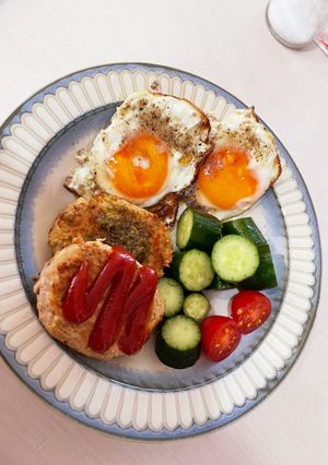 高タンパク質　低糖質ハンバーグ-レシピのメイン写真