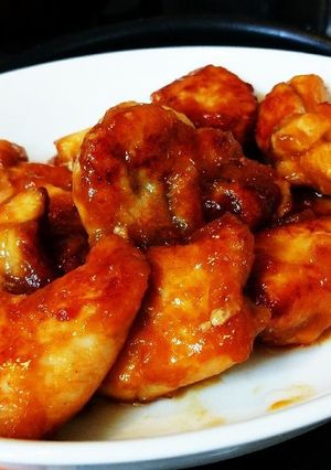 鶏胸肉で揚げないヤンニョムチキン風-レシピのメイン写真