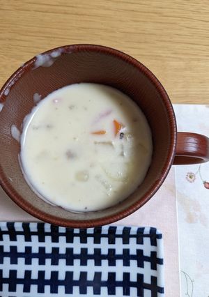 ホットクックでクラムチャウダー-レシピのメイン写真