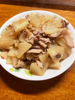 大根と豚肉の炒め煮-レシピのメイン写真