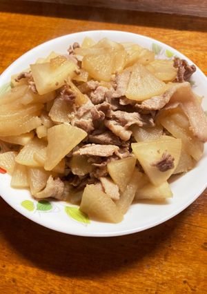 大根と豚肉の炒め煮-レシピのメイン写真