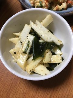長芋とワカメの酢の物-レシピのメイン写真