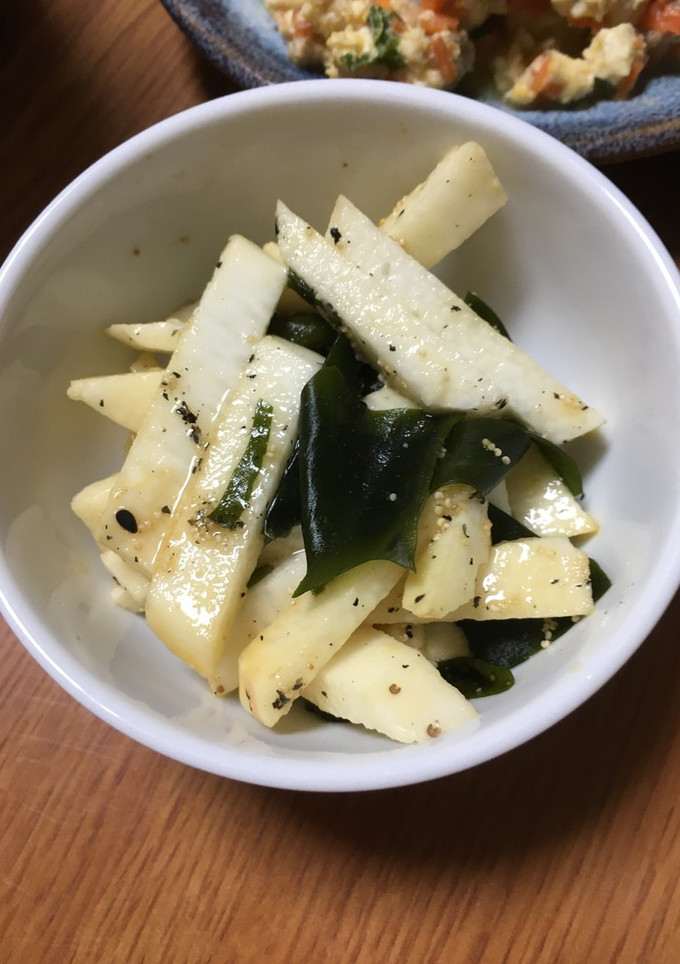 長芋とワカメの酢の物-レシピのメイン写真