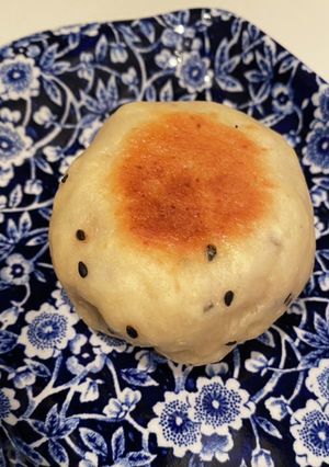 約40分★フライパンで出来る黒ごまパン-レシピのメイン写真