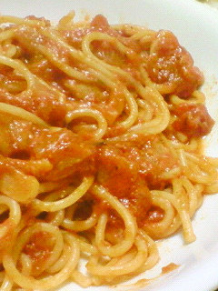 トマトとにんにくのスパゲティ(カプリ風)-レシピのメイン写真