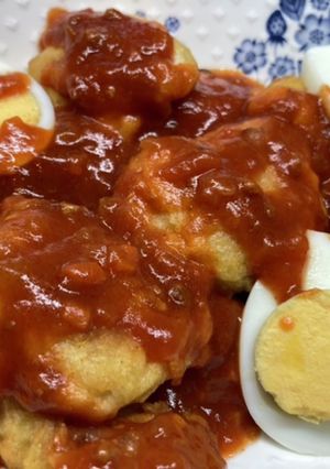 完全手抜き！ナゲットのミートソースがけ-レシピのメイン写真