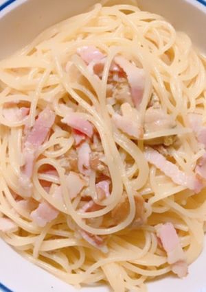 牡蠣のアヒージョ缶でパスタ(レモスコ味)-レシピのメイン写真