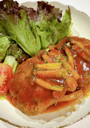 切り干し大根入り煮込みハンバーグ-レシピのメイン写真