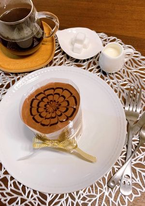 話題の雪崩ケーキ＊フィルムケーキ♡チョコ-レシピのメイン写真