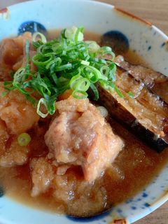 鶏肉となすのみぞれ煮-レシピのメイン写真