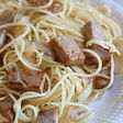 余った焼豚のスパゲティ