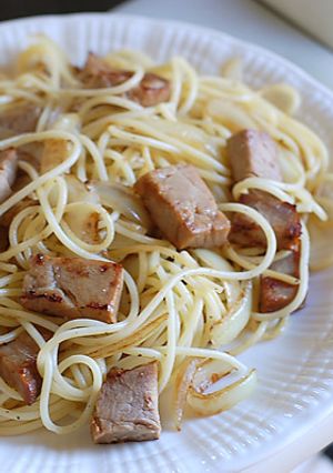余った焼豚のスパゲティ-レシピのメイン写真