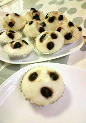 蒸しパンダ-レシピのメイン写真