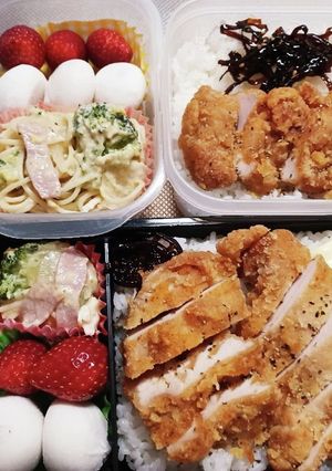 高校生息子＆旦那弁当（1/17）-レシピのメイン写真