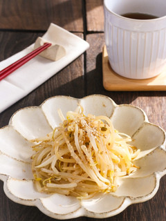 レンジで簡単!もやしの醤油ナムル-レシピのメイン写真