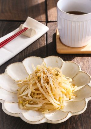 レンジで簡単！もやしの醤油ナムル-レシピのメイン写真