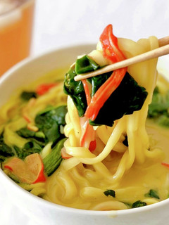 【楽めし】ほうれん草のミルクカレーうどん-レシピのメイン写真