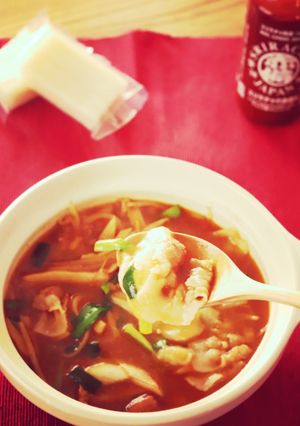 スリラチャの餅チゲ♪-レシピのメイン写真