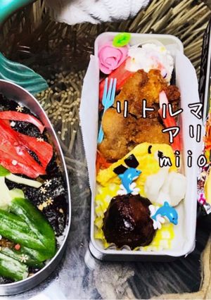 簡単 アリエル 弁当 アニメ ディズニー-レシピのメイン写真