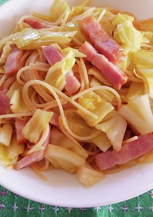 ごろっとベーコンのペペロンチーノ-レシピのメイン写真