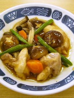 鶏肉ときのこの治部煮風(透析食)-レシピのメイン写真
