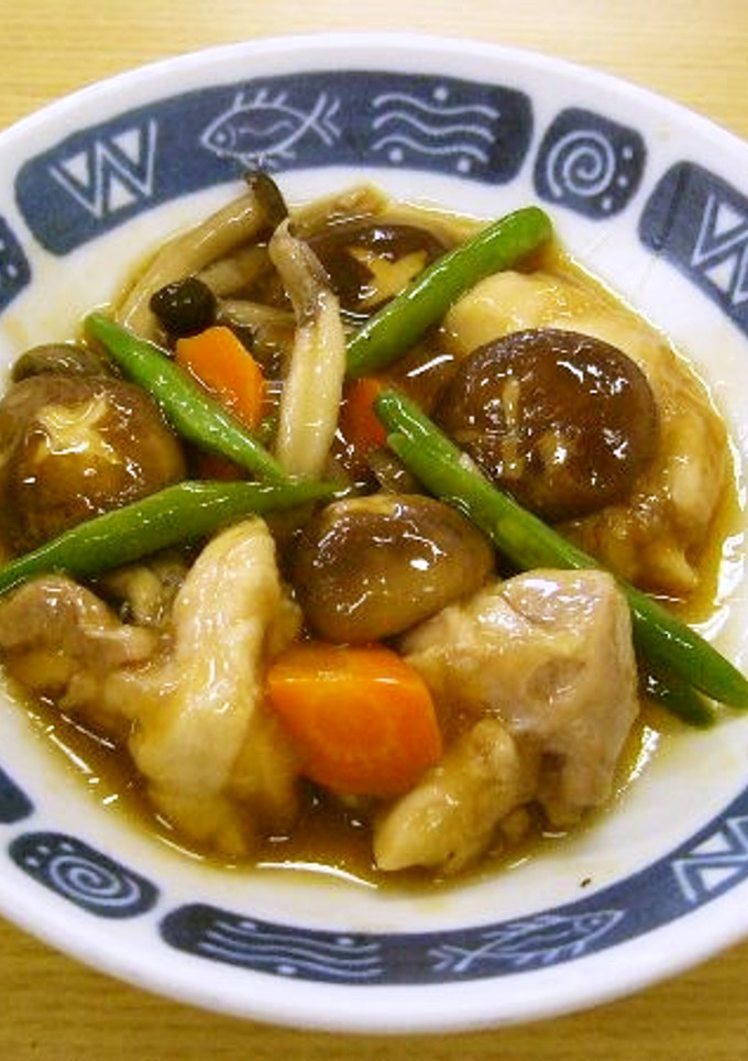 鶏肉ときのこの治部煮風（透析食）-レシピのメイン写真