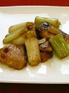 ぶりとねぎの豆板醤炒め(透析食)-レシピのメイン写真