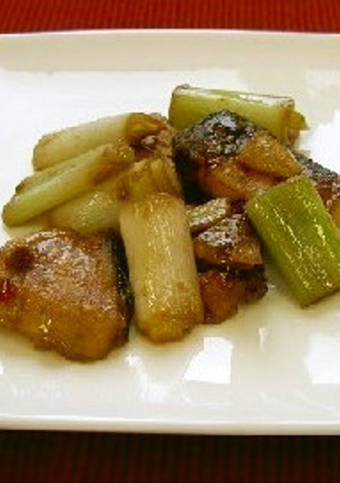 ぶりとねぎの豆板醤炒め（透析食）-レシピのメイン写真