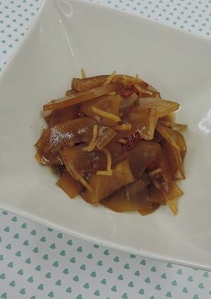 ごはんのお供に！青パパイヤの甘辛煮-レシピのメイン写真