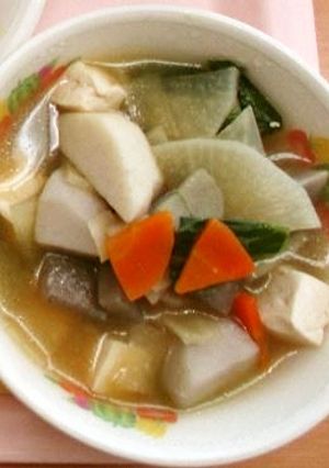 かんぴょう入りみそけんちん汁★宇都宮給食-レシピのメイン写真