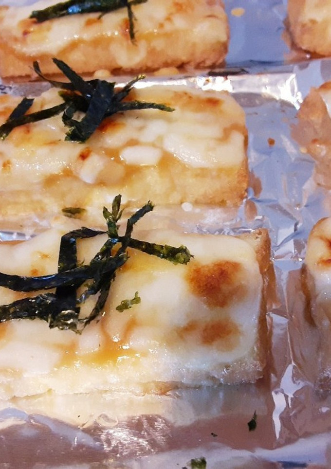 簡単1品おつまみ！厚揚げの味噌チーズ焼き-レシピのメイン写真