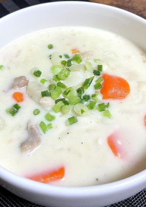 シチューをリメイク♪絶品クリームうどんw-レシピのメイン写真