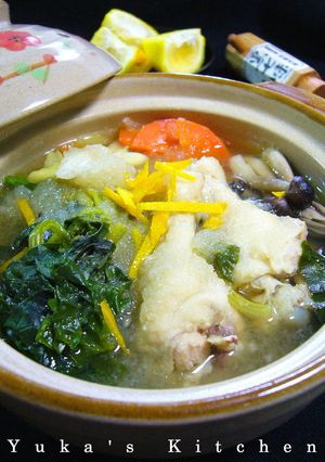 やわらか鶏手羽元の柚子みぞれ鍋-レシピのメイン写真