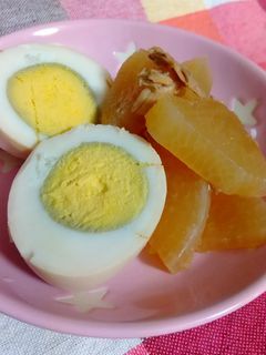 ゆで卵・大根・ツナの煮物-レシピのメイン写真