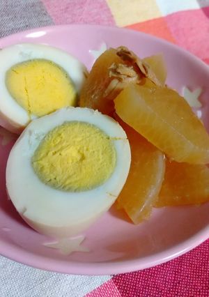 ゆで卵・大根・ツナの煮物-レシピのメイン写真