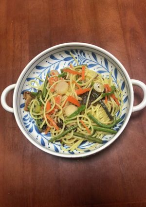山菜スパゲッティ-レシピのメイン写真