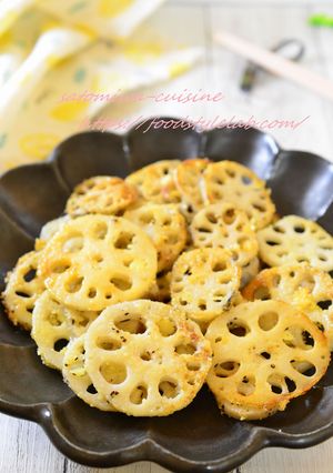【れんこんの粉チーズ炒め】簡単おつまみ！-レシピのメイン写真