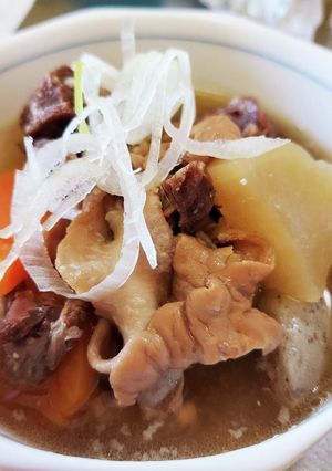 圧力鍋でモツと牛すじのトロトロ煮込み-レシピのメイン写真