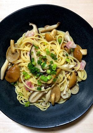 コンソメでなめこときのこのパスタ-レシピのメイン写真