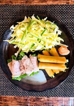 豚巻きピーマンとズッキーニのワンタン巻き-レシピのメイン写真
