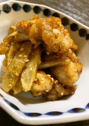 チキンチキンごぼう/七尾市学校給食-レシピのメイン写真
