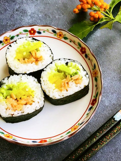恵方巻にも!アボたく納豆巻き-レシピのメイン写真