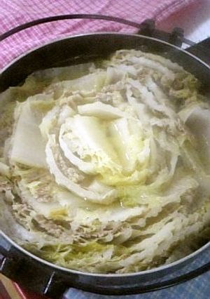 白菜とひき肉の重ね鍋-レシピのメイン写真