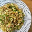 ピーマンとしらすの卵チャーハン*・