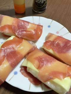 生ハム餅巻き-レシピのメイン写真