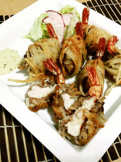 う米めんエビ巻き巻き-レシピのメイン写真