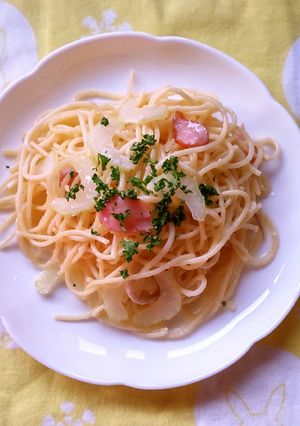 セロリのにんにくスパゲッティ♪-レシピのメイン写真