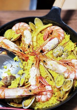 フライパンで簡単♪お手軽♪海鮮パエリア♪-レシピのメイン写真