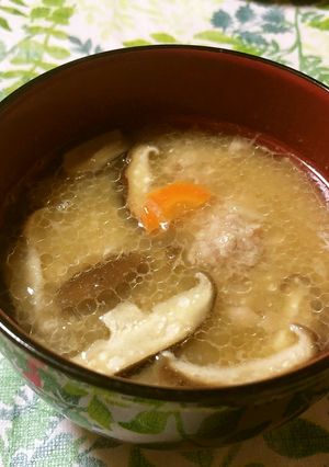 【使いきり】無駄なし肉団子のみそ汁-レシピのメイン写真