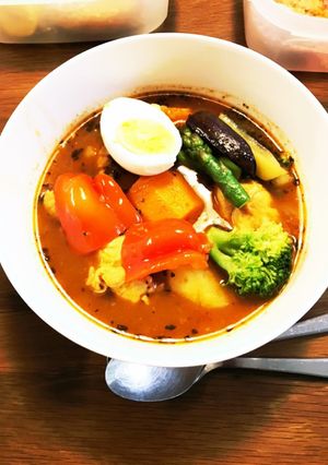 鳥手羽元のスープカレー-レシピのメイン写真
